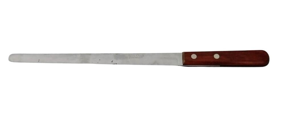 Vita Craft Cake Icing Spatula Knife Spreader Never Stain Steel 10" Wood Handle